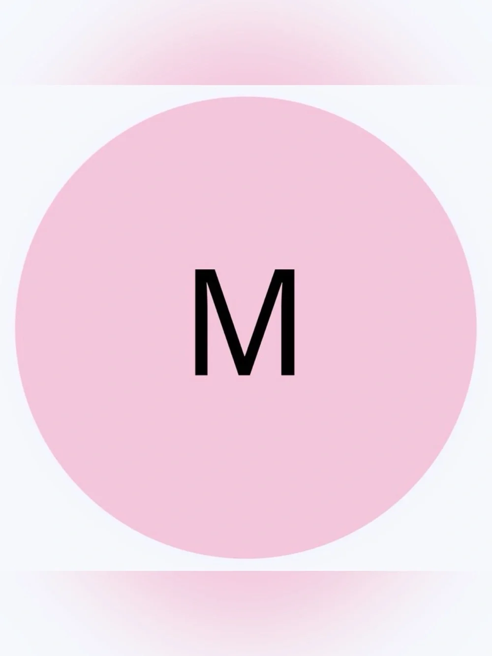 50 STICKERS - 2” ROUND - SIZE CLOTHING LABELS - MEDIUM “M” - PINK